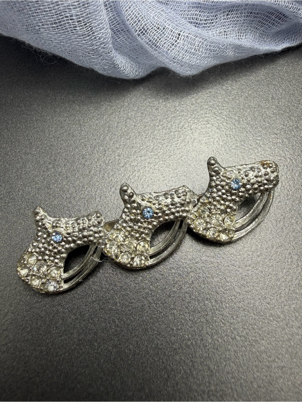 ⬇️⬇️ Vintage Rhinestone Horse Brooch #291UB